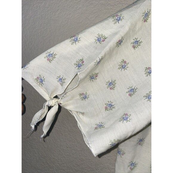 Vintage ruffle lace Floral Shirt Blouse Lace dainty 70s lagen fairy coquette - Picture 5 of 11